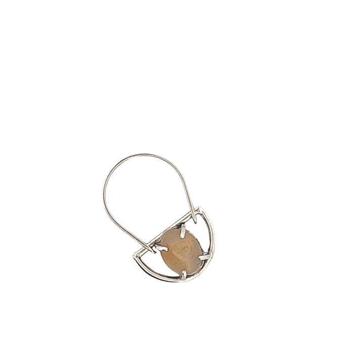 Gold Rutilated Quartz Swing Ring