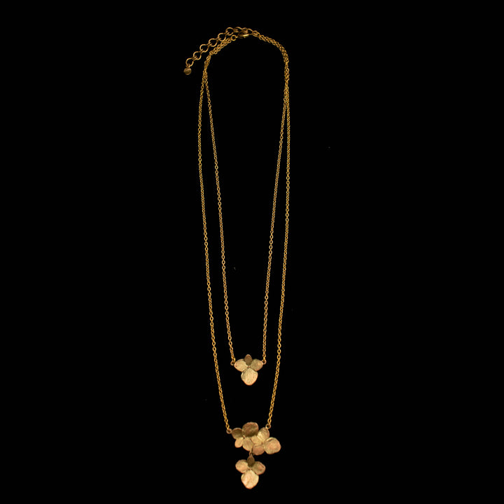 Hydrangea Double Layer Necklace