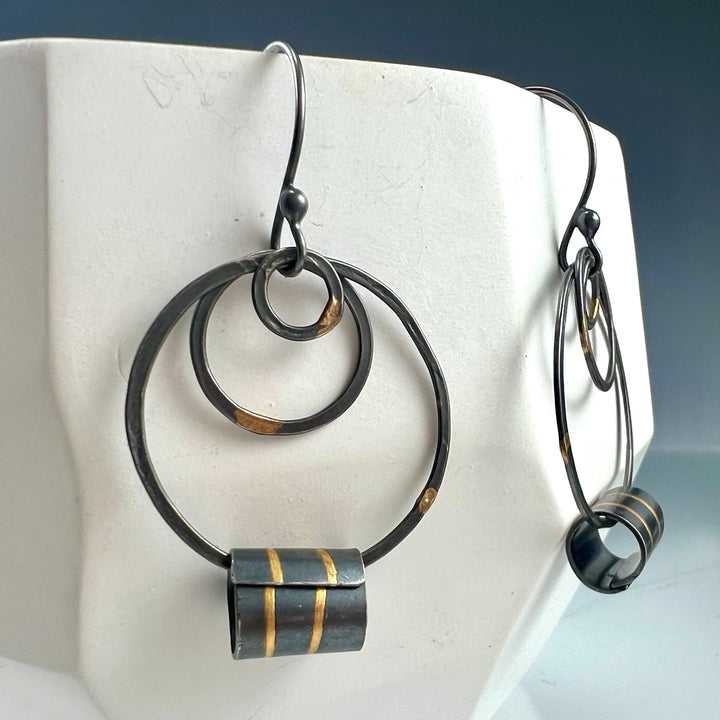 MELD fused 24k hoopy earrings