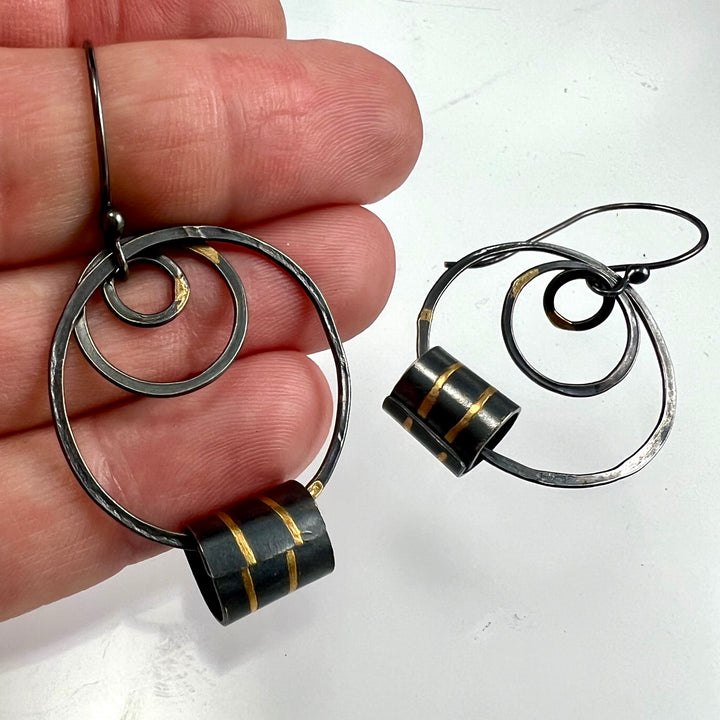 MELD fused 24k hoopy earrings