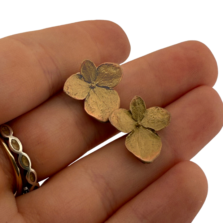 Hydrangea Petal Post Earrings