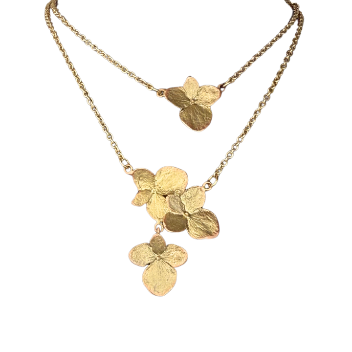 Hydrangea Double Layer Necklace