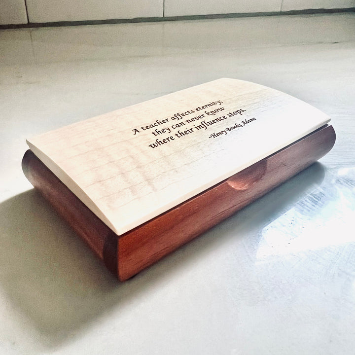 Wooden Possibility Box -  A teacher affects eternity...