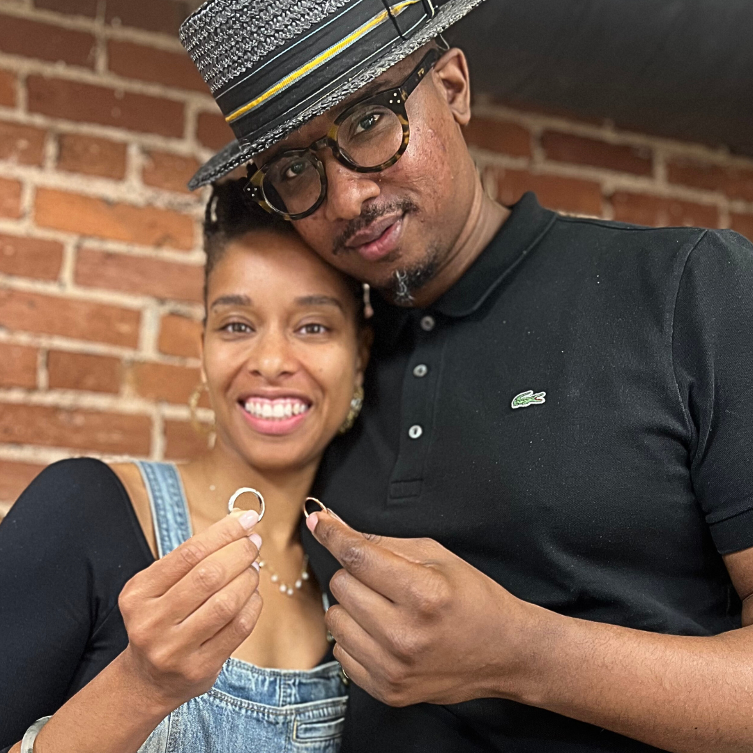 Khetanya & Michael made each other's wedding rings