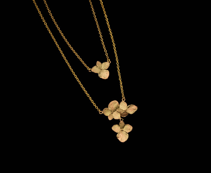 Hydrangea Double Layer Necklace