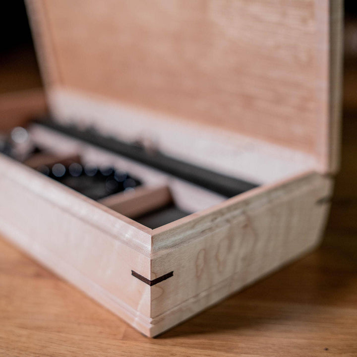 Zebrawood Jewelry Box - Wooden Valet Box