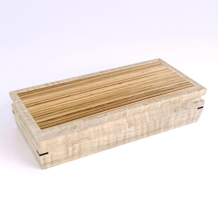 Zebrawood Jewelry Box - Wooden Valet Box