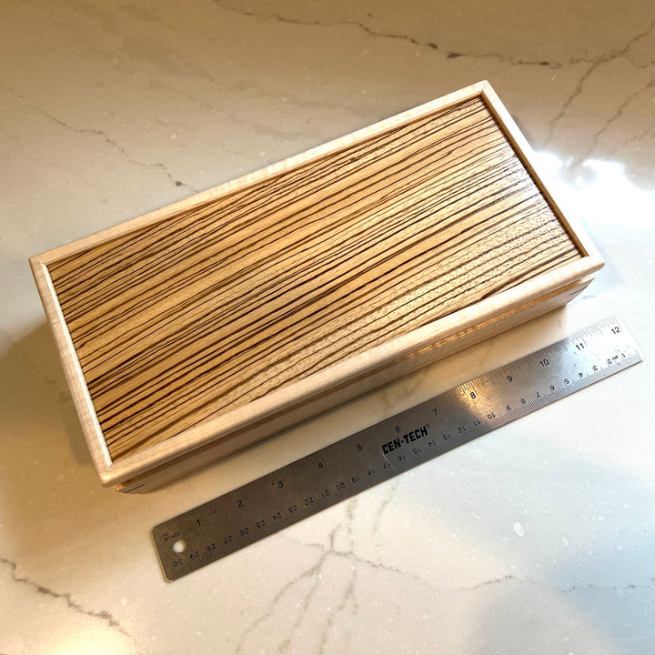 Zebrawood Jewelry Box - Wooden Valet Box