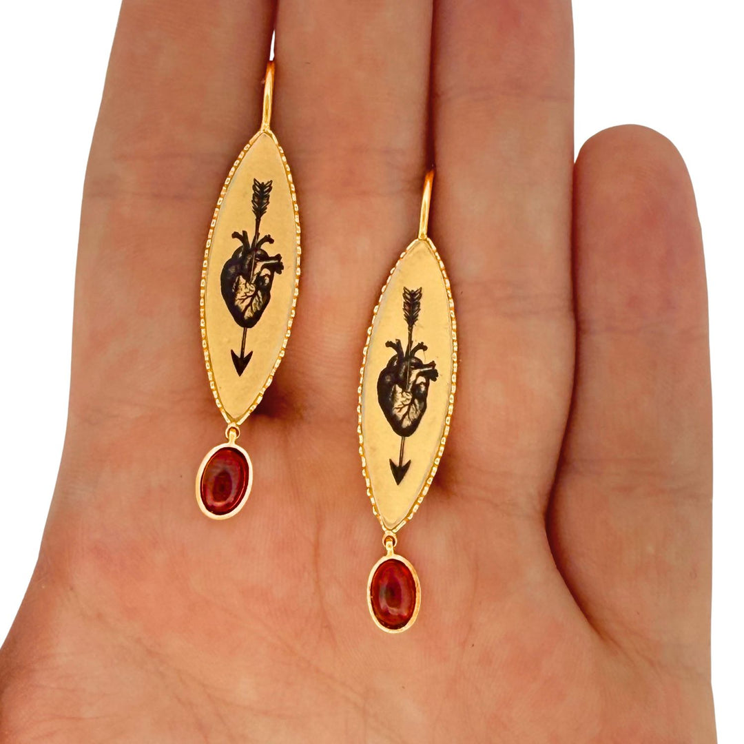 Bleeding Lover Drop Earrings