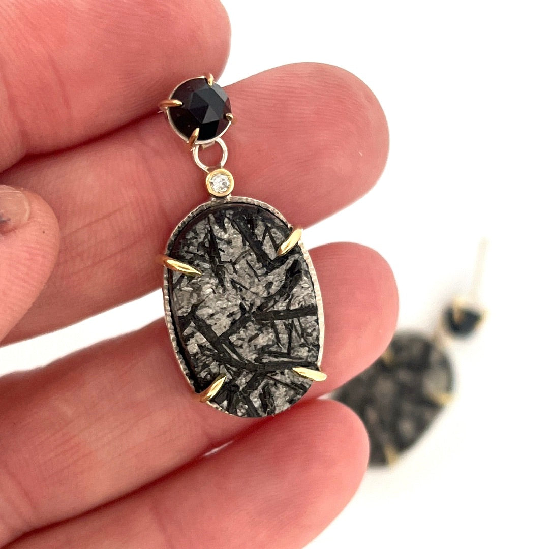 Midnight Sparkle - Dangle Earrings