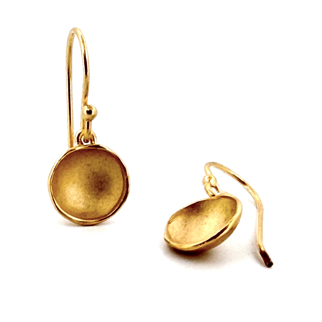 Small Dishy Pod Dangle Earrings