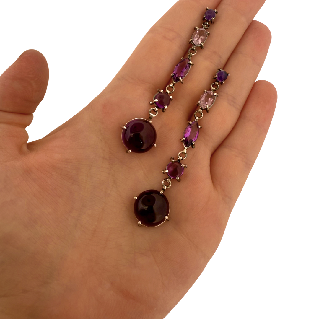 Long Amethyst Dangles