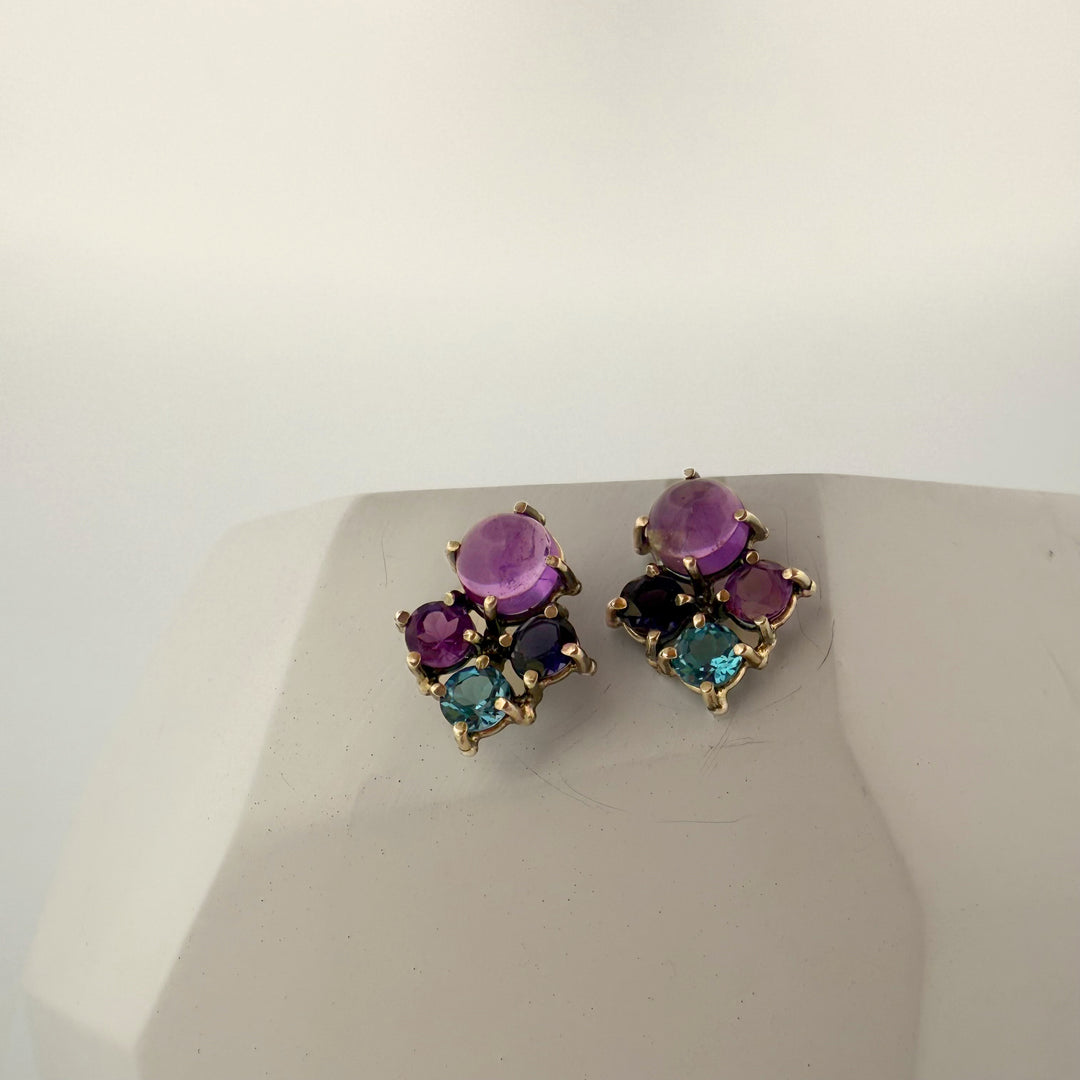 Blue, Indigo, & Violet Studs