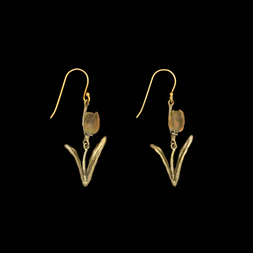 Tulip Wire Earrings (Yellow)