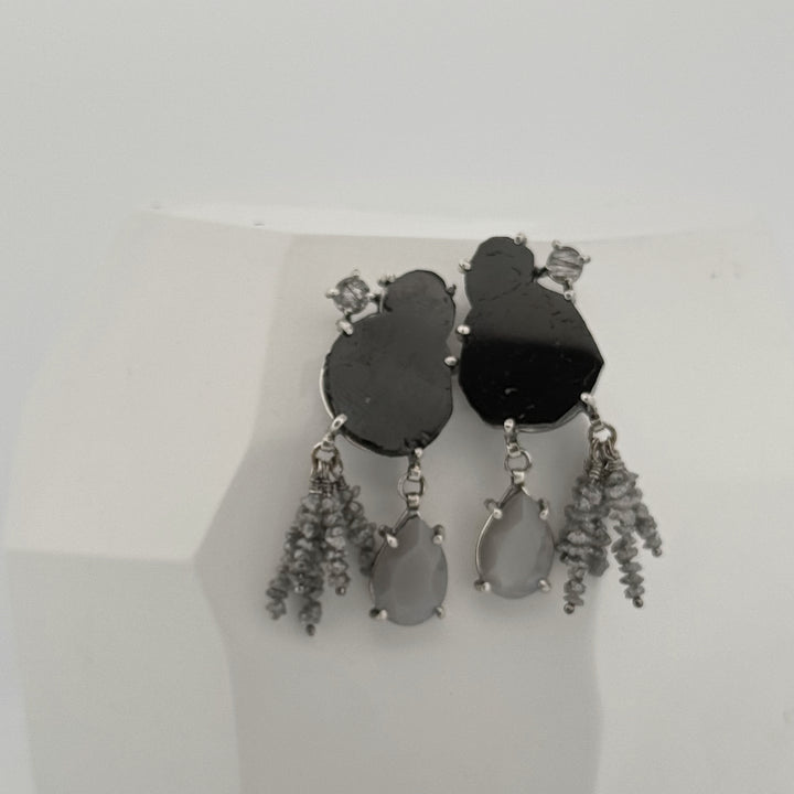 Midnight Mirror Earrings