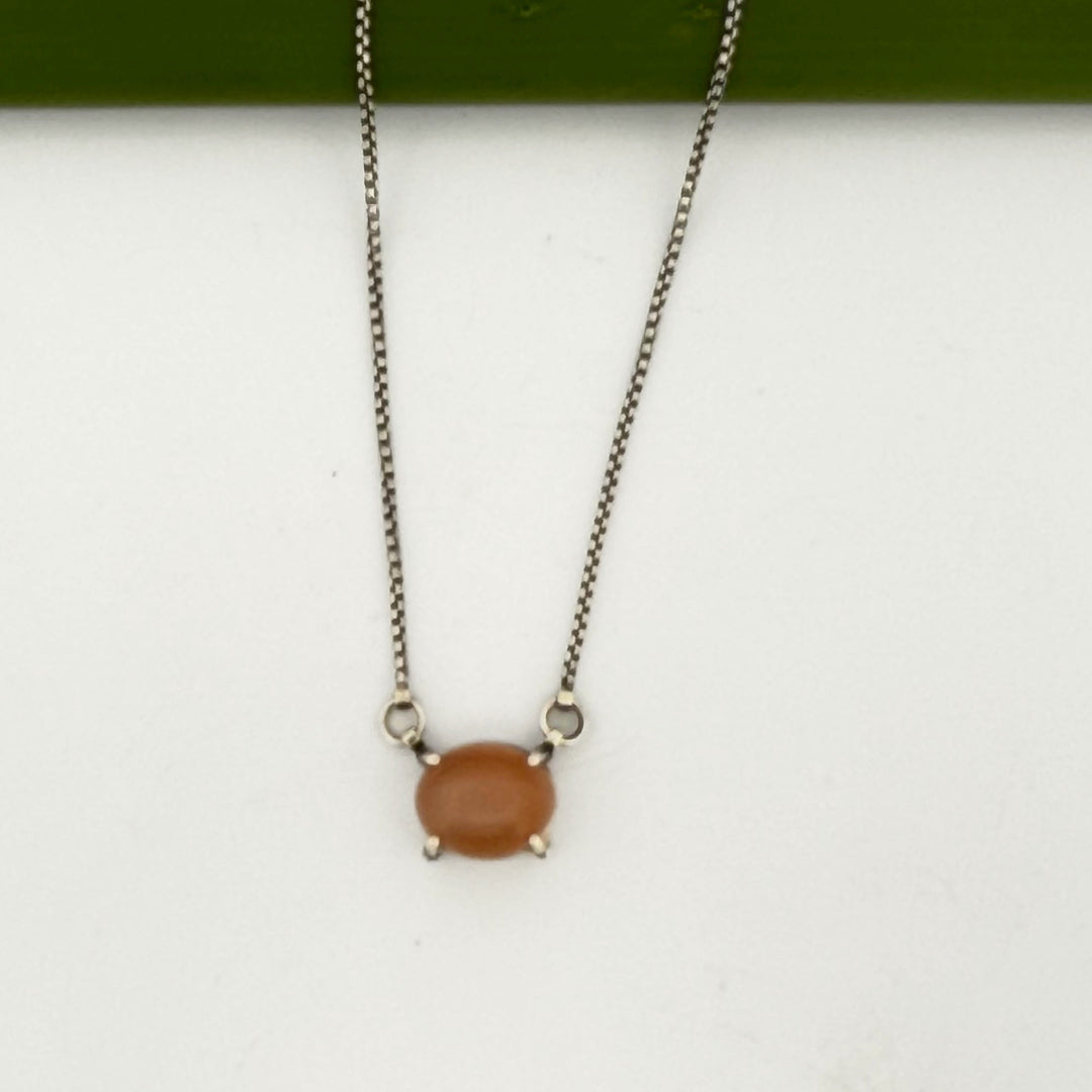 Peach Moonstone Necklace