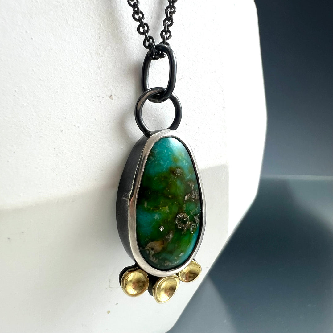 Lichen Sonora Turquoise Pendant