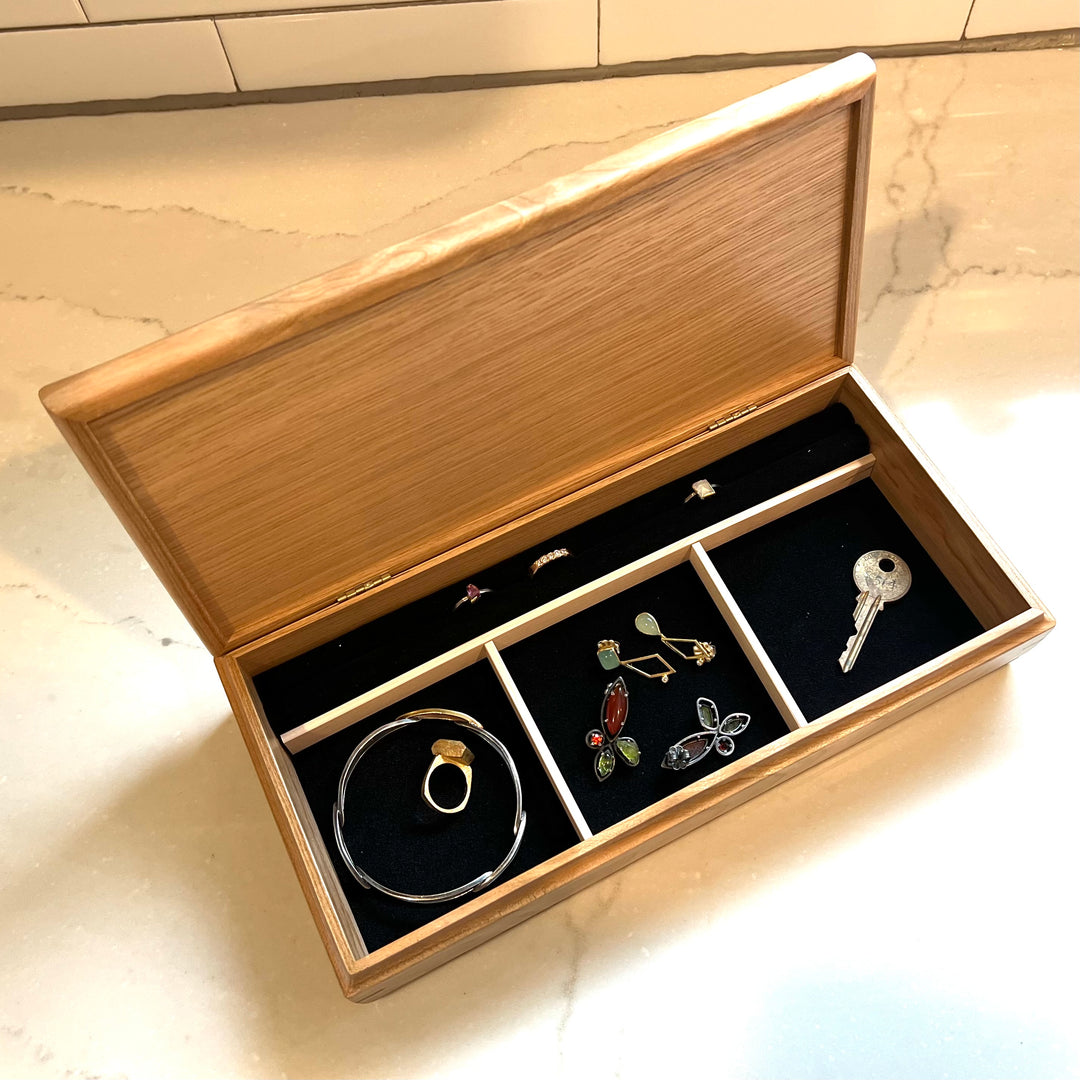 Cherry Jewelry Box - Wooden Valet Box