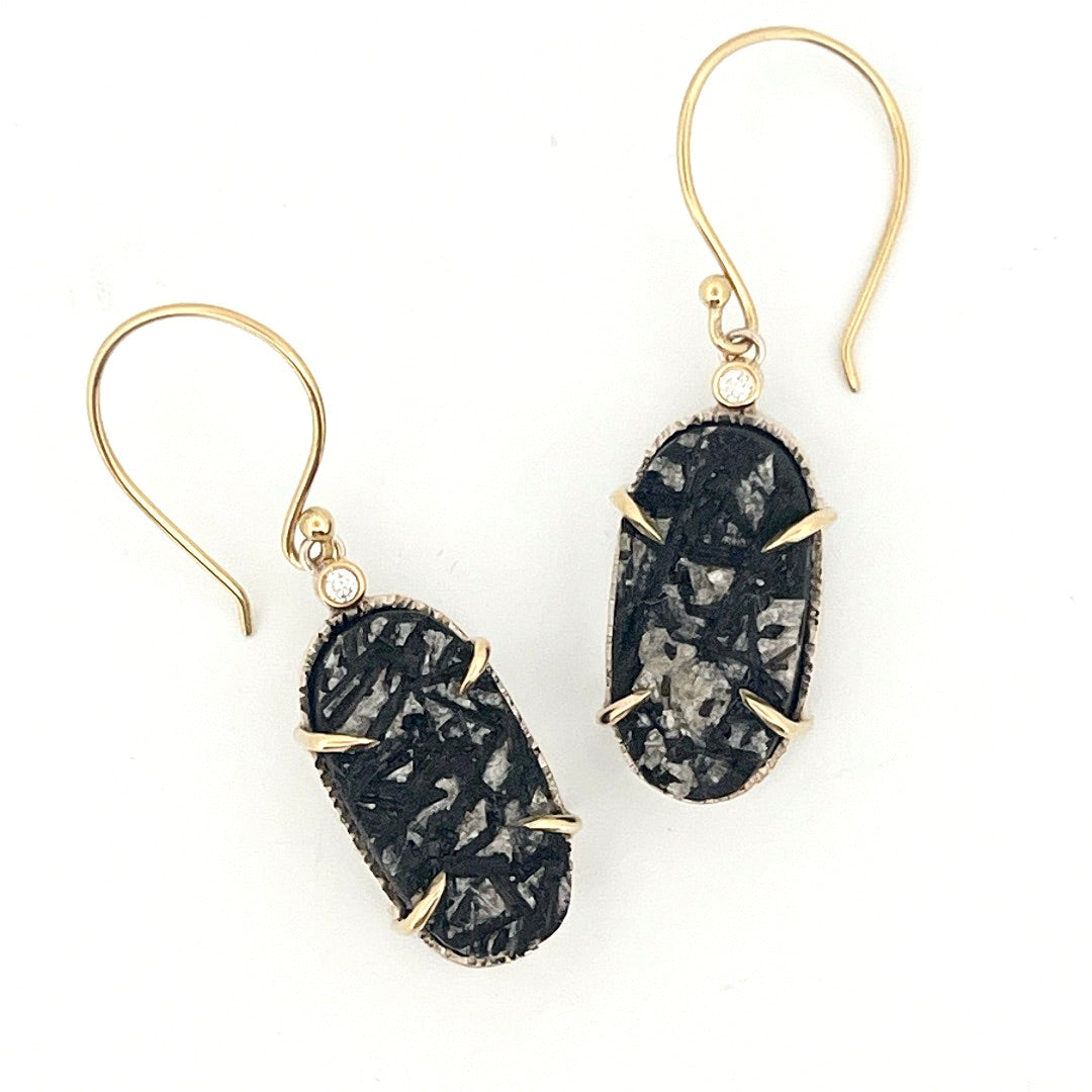Midnight Sparkle - French Wire Earrings