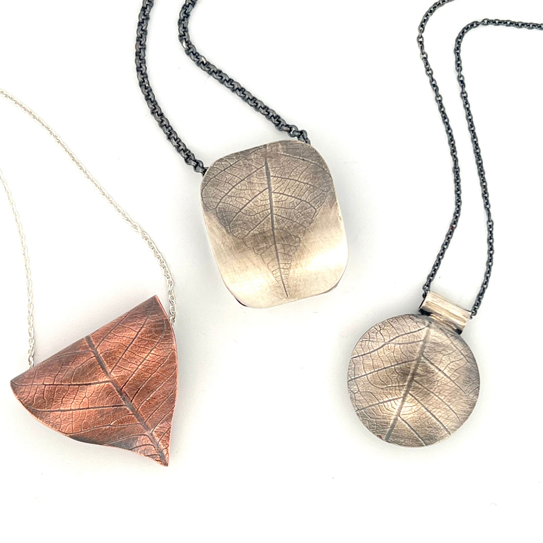 Sept 20 - Embossed Leaf Earring -or- Pendant Workshop