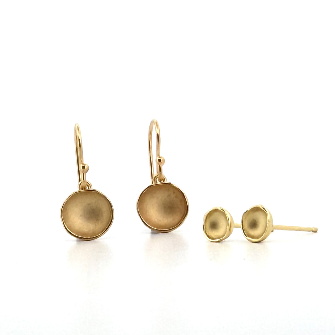 Small Dishy Pod Dangle Earrings
