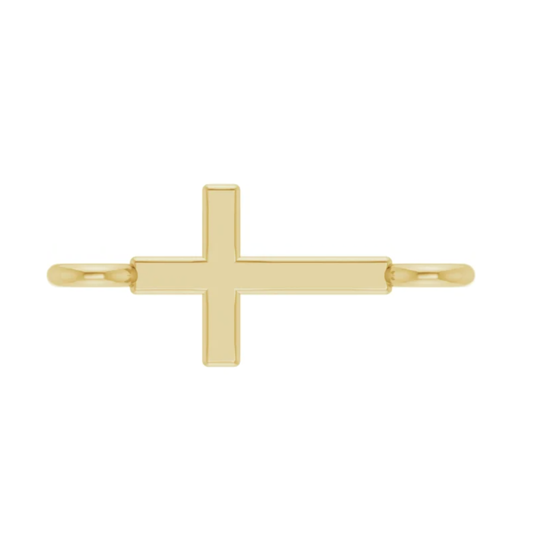 Tiny Cross Charm  for Permanent Jewelry