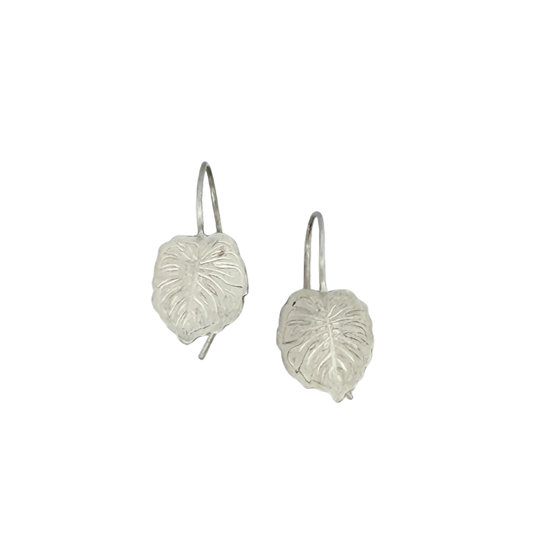 Mini Monstera French Wire Earrings