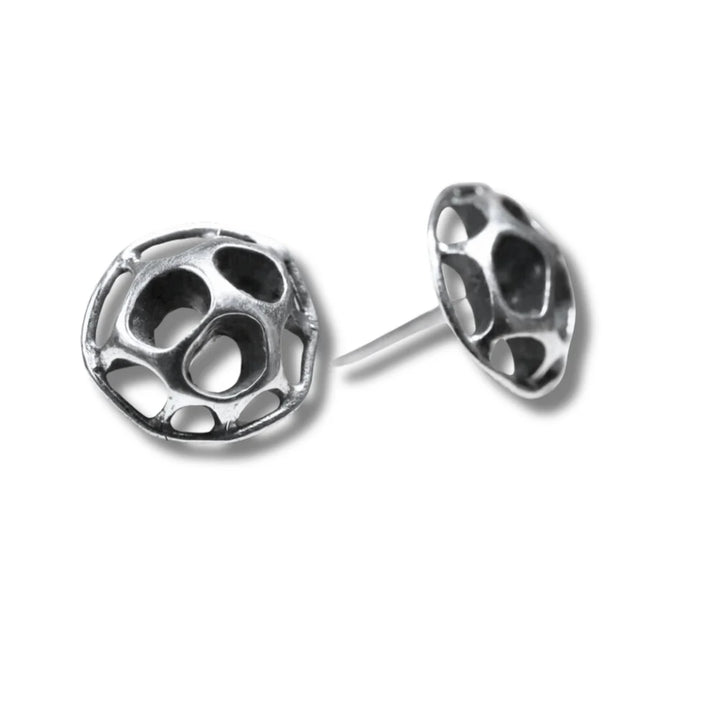 Patina Sweetgum Turtle Stud Earrings