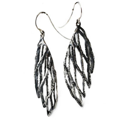 Patina Palm Small Wing Earrings