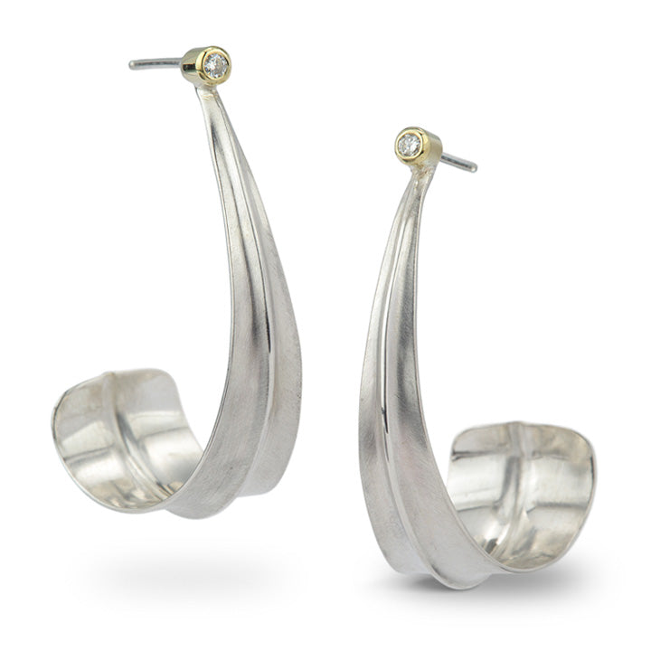 Ridge Hoop Earrings