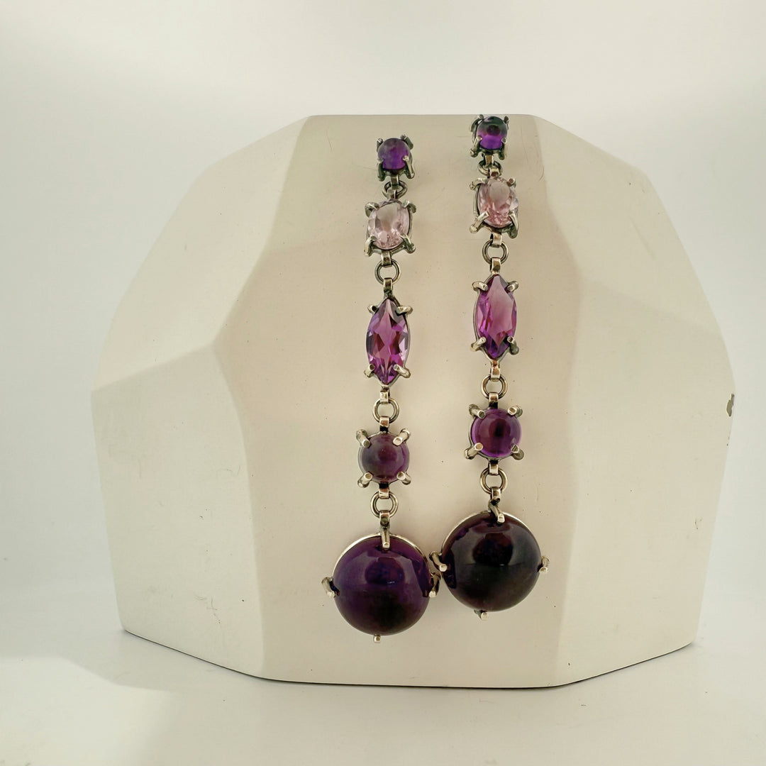Long Amethyst Dangles