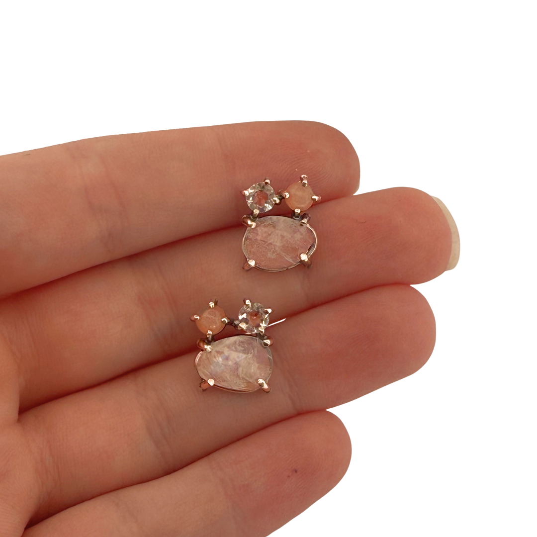 Peach & Cream Studs