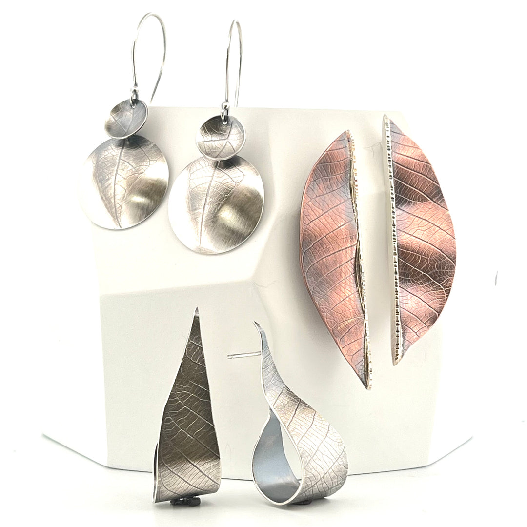 Sept 20 - Embossed Leaf Earring -or- Pendant Workshop