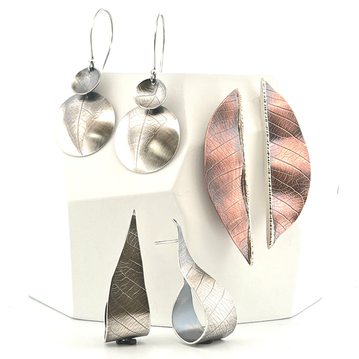 Sept 20 - Embossed Leaf Earring -or- Pendant Workshop