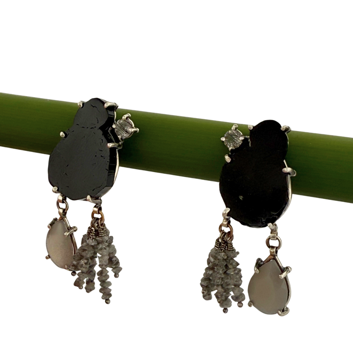 Midnight Mirror Earrings