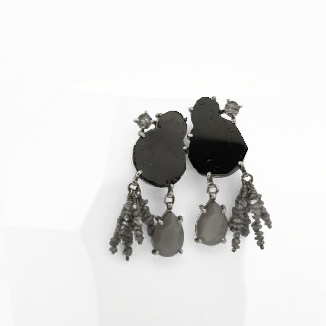 Midnight Mirror Earrings