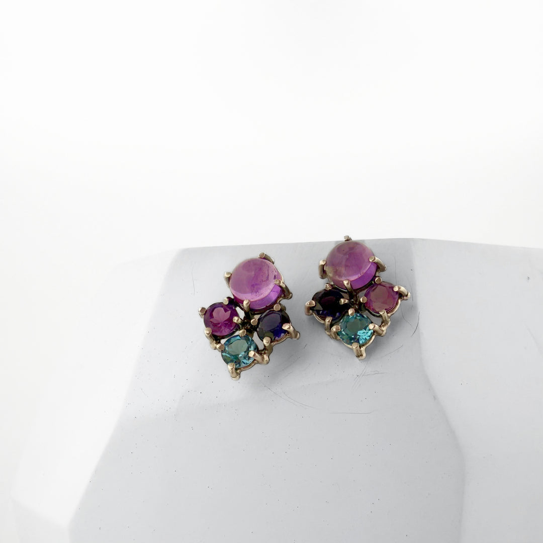 Blue, Indigo, & Violet Studs