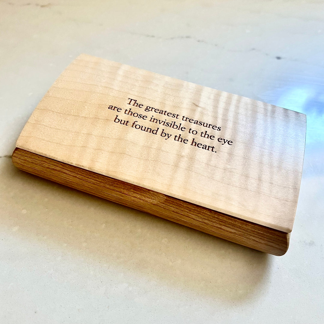 Wooden Possibility Box - The greatest treasures...