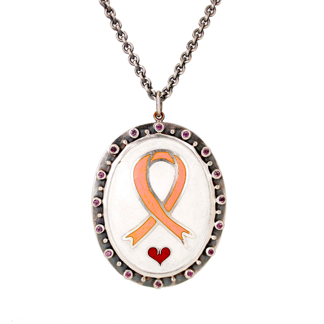 "Ribbon & Heart" Necklace