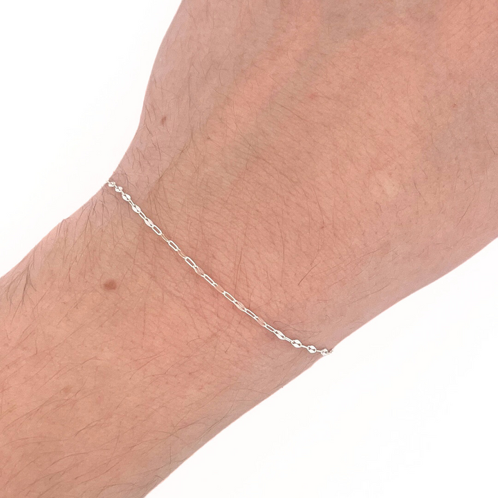 Flat Keyhole Chain (Permanent Jewelry)