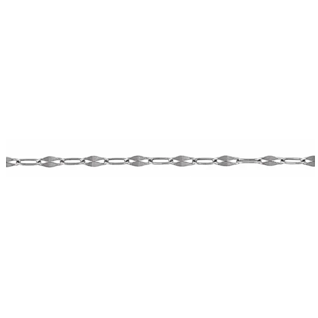 Flat Keyhole Chain (Permanent Jewelry)