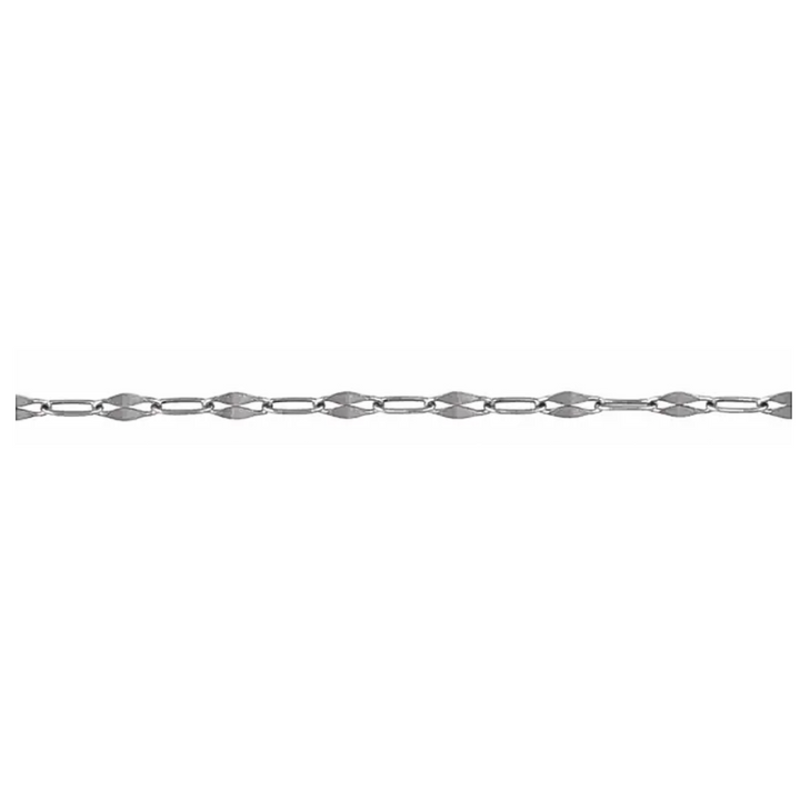Flat Keyhole Chain (Permanent Jewelry)