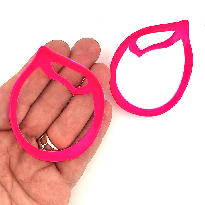 Open Weave Winged Hoop Earring