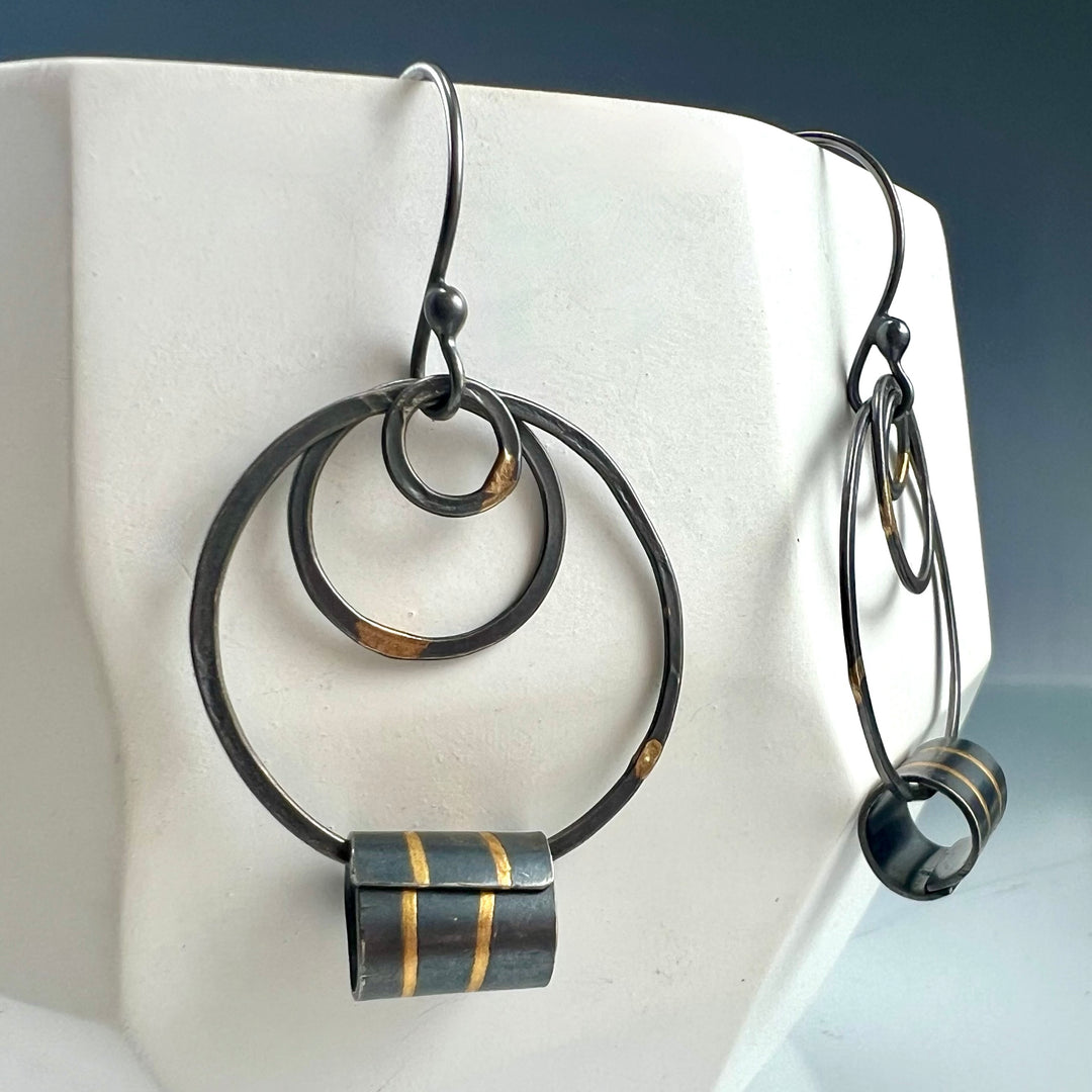 MELD fused 24k hoopy earrings