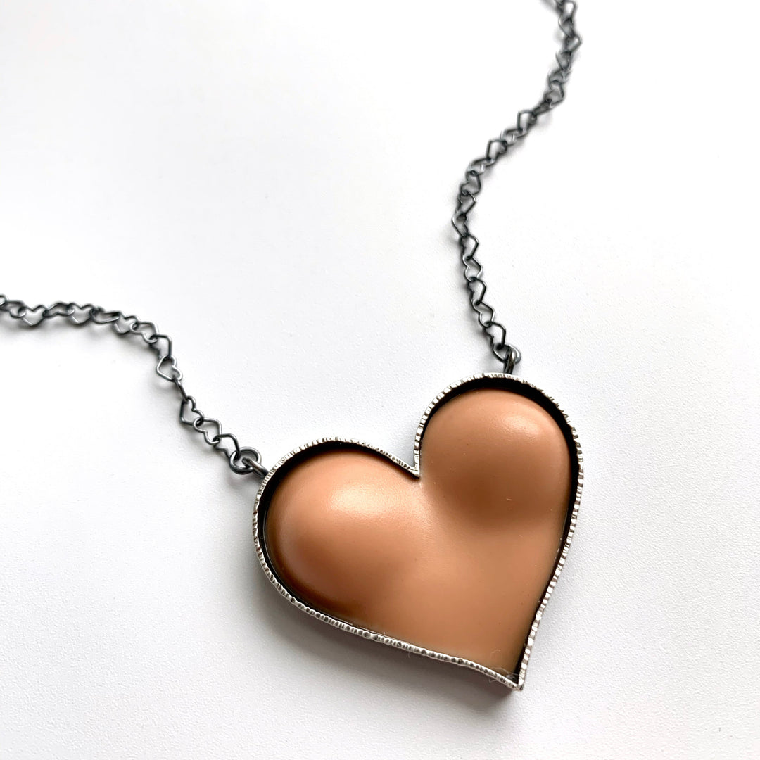 Bust Heart Necklace