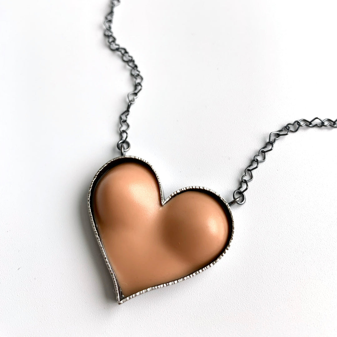 Bust Heart Necklace