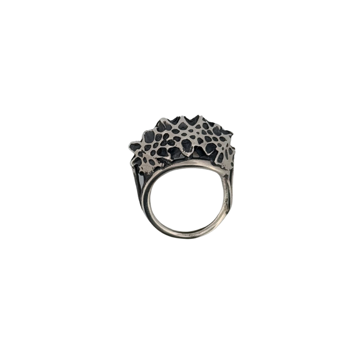 Patina Pinecone Slice Ring