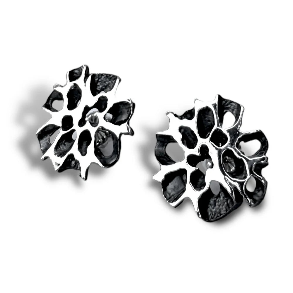 Patina Sweetgum Slice Earrings