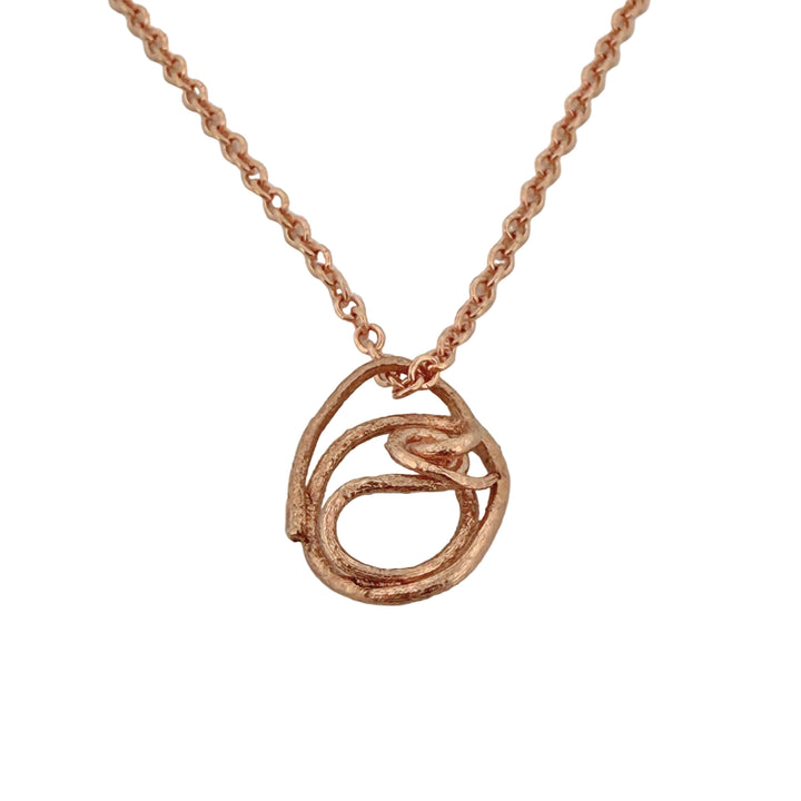 Tendril Necklace - rose gold