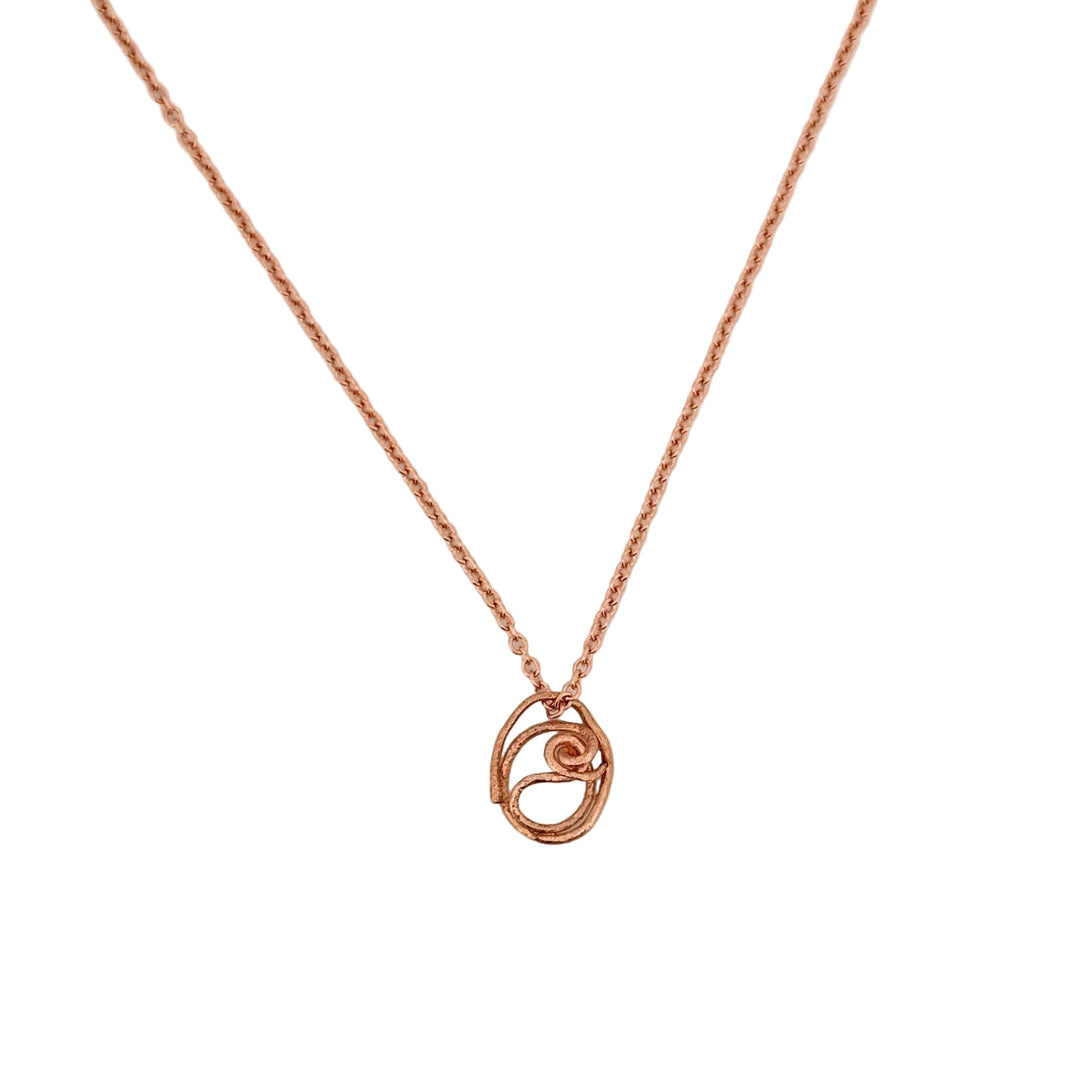 Tendril Necklace - rose gold